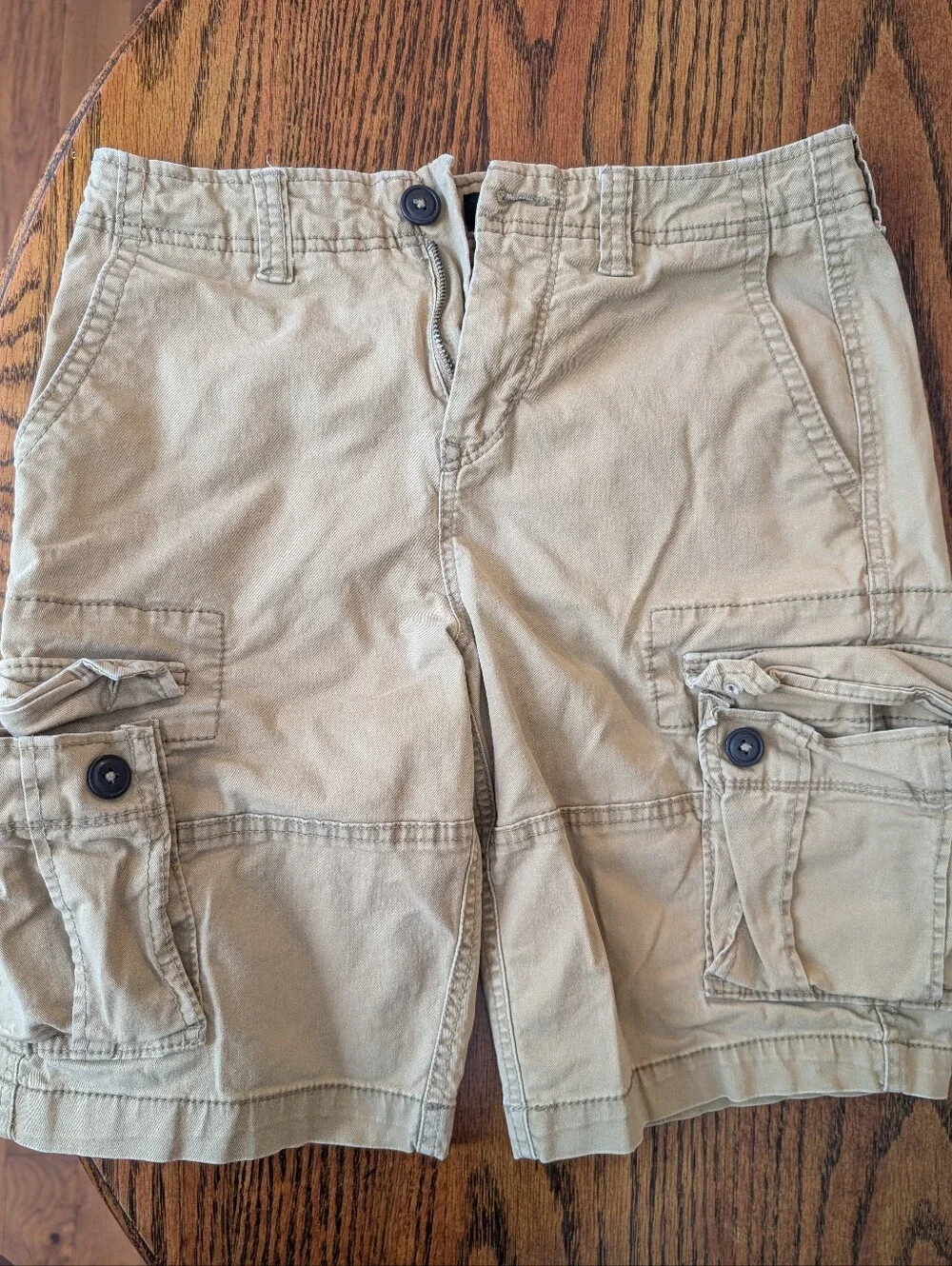 Aeropostale Mens Dark Tan Cargo Shorts